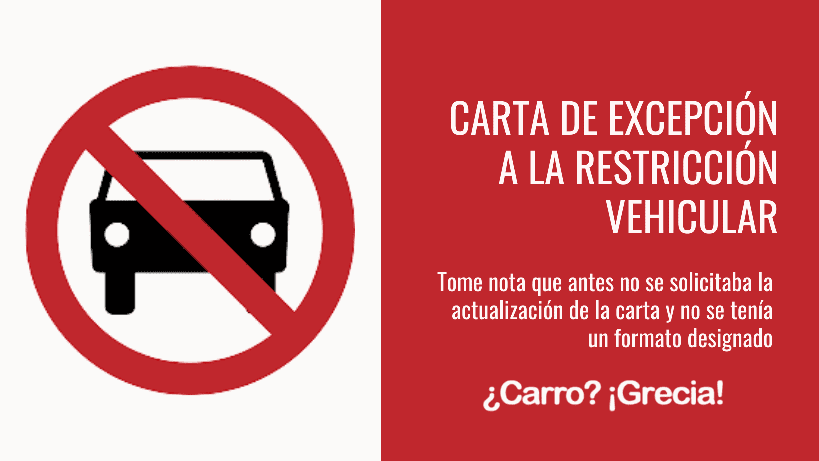 EJEMPLO DE CARTA DE EXCEPCION A LA RESTRICCION VEHICULAR SANITARIA